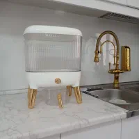 جا برنجی شکیل سفید طلایی کاملا نوه