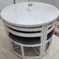 میز ناهار خوری 4نفره|میز و صندلی غذاخوری|رشت, دباغیان|دیوار