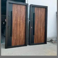 درب ضدسرقت ضد سرقت چوبی فلزی|مصالح و تجهیزات ساختمان|چهارباغ, |دیوار
