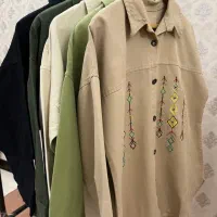 شومیز کتان کج راه (ته بار)