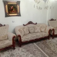 مبل ۷ نفره راحتی+میز(تمیز و در حد)