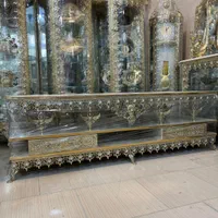 میز تلویزیون برنز 160سه طبقه هایگلس ترک(برنز برتر)