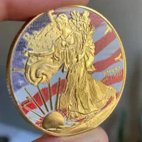 سکه یادبو چالش نیرو هوایی آمریکا و مجسمه ازادی|کلکسیون سکه، تمبر، اسکناس|کرج, شهرک بنفشه|دیوار