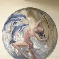 تابلو نقاشی ۹۰ سانتیمتر (رنگ روغن،اکریلیک)