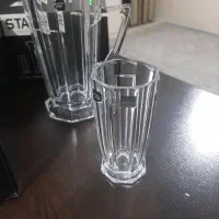 ۲ دست پارچ و لیوان نو با کارتن و ست گل پنبه|ظروف سرو و پذیرایی|ری, سیزده آبان|دیوار