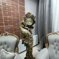 ساعت ایستاده طرح طاووس