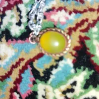 گردن بند نقره زیبا با سنگی قدیمی