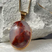 گردنبند با نگین معدنی