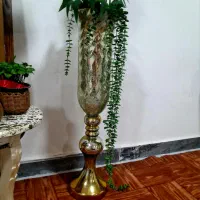 گلدان طلای شیشه سایز بزرگ سال