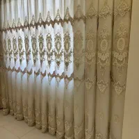 پرده توری به همراه پنل های بغل یک جفت