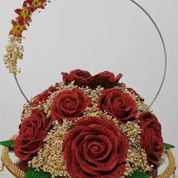 سینی حنا ، دسته گل ، گیفت ، شمع|صنایع دستی و سایر لوازم تزئینی|لردگان, |دیوار