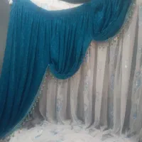 پرده حریر و والن مخمل|پرده، رانر، رومیزی|رشت, شهرک آیت الله منتظری|دیوار