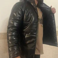 کاپشن مردانه چرم تیر کمانی در چهار سایز