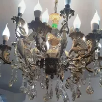 لوستر برنز ۱۸ شاخه . درحد نو|لوستر و چراغ آویز|تهران, شهرک کیانشهر|دیوار