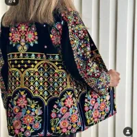 مانتومخمل سوزندوزی