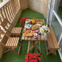 میزو صندلی چوبی تاشو غذاخوری/عاشقانه/آشپزخانه/تراس