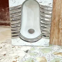 سنگ توالت سیلور و طلایی|لوازم سرویس بهداشتی|کارون, |دیوار