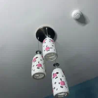 لوستر گل صورتی بسیار زیبا