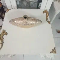 گلدان چینی نمای طلا کوب شده قدیمی