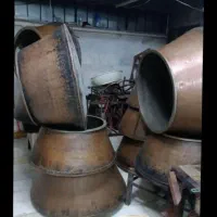 سمساری دیگ.مسی.برنزی آینه شعمدان.بوفه سماورلوستر