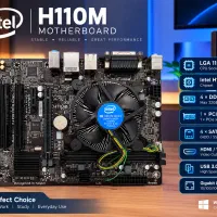 مادربرد h110m s2ph به همراه سی پیوi3 7100 و ddr4