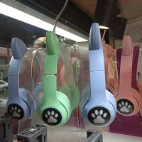 هدفون گربه ای چراغ دار پنجه دار در رنگبندی|لوازم جانبی موبایل و تبلت|رشت, چمارسرا|دیوار