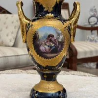 گلدان سورمه ای لیلی و مجنون