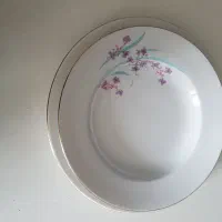 ظرف غذا خوری،بشقاب برنج خوری،خورشت خوری گل قدیمی