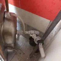 سینک ظرفشویی دو لگنه روکار بهمراه شیر اهرمی|مصالح و تجهیزات ساختمان|تهران, باشگاه نفت|دیوار