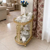 میز و صندلی آلیاژی . برنجی