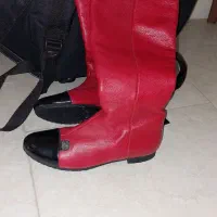 بوت چرم اصل ساق بلند