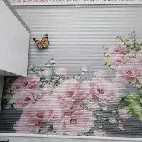 پرده وزبرا مینیمال عمودی|پرده، رانر، رومیزی|قم, نیروگاه|دیوار