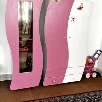 تخت خواب و کمد سیسمانی