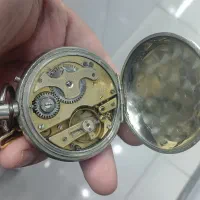 ساعت جیبی صفحه سرامیکی اصلی نقره عیار پایین|ساعت|مهریز, |دیوار