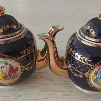 قوری و قندان سرمه ای