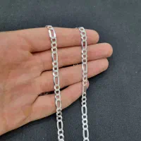 زنجیر نقره مردانه ایتالیا فیگارو(گردنبند ایتالیایی|جواهرات|تهران, گیشا|دیوار