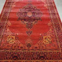 فرش ترنج دار قرمز لاکی مشکی ذغالی مدرن|فرش|تهران, ایرانشهر|دیوار