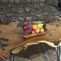 میز جلو مبلی چوب سنجد،گردو|مبلمان خانگی و میز عسلی|همدان, |دیوار