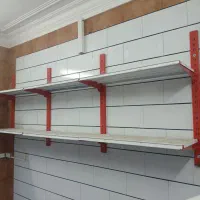 فروش قفسه فروشگاهی سنگین بهمراه لچکی وپایه 