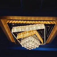 دو عدد لوستر مدرن کریستالی سه رنگ نور، ریموت کنترل|لوستر و چراغ آویز|ورامین, |دیوار