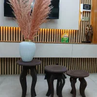 میز سه تایی چوبی|مبلمان خانگی و میز عسلی|رشت, یخسازی|دیوار