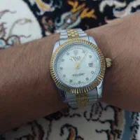 ساعت مچی مردانه رولکس دیت جاست بند استیل ضد آب