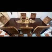 میز ناهار خوری ۸ نفره تمیزو سالم