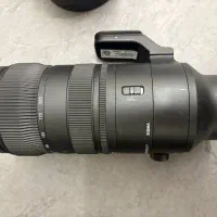 لنز۷۰-۲۰۰ سه پایه رم باتری و کوله پشتی دوربین