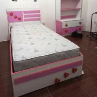 سرویس تخت خواب و کمد دخترانه|تخت و سرویس خواب|ابهر, |دیوار