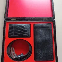 ست کمربند و کیف پول و جا کارتی