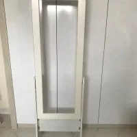 قاب آینه قدی چوبی و چوب لباسی فلزی