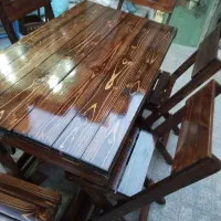 میز و صندلی تاشو چوب روسی ضدآب با ضمانت