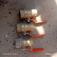 سه عدد و سه سایز شیر فلکه گاز برنجی