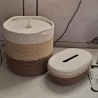 سطل زباله و کاور دستمال کاغذی